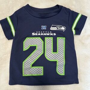 NFL Seattle Seahawks Blue and Green Jersey